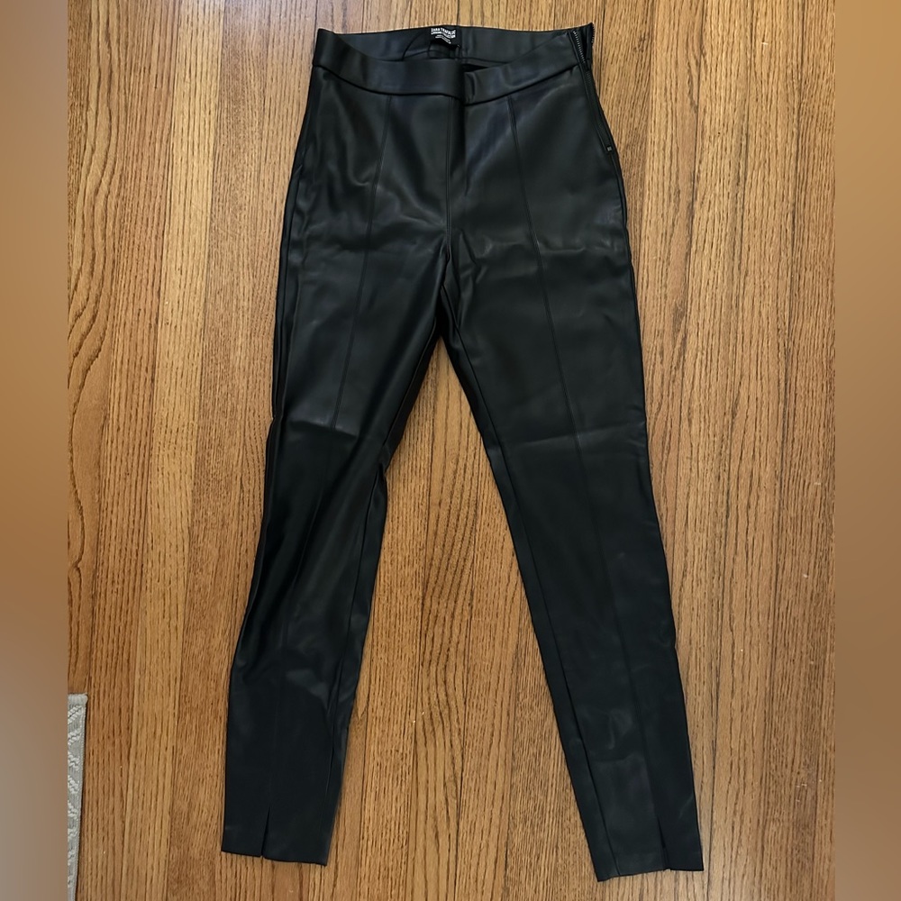 Zara leather leggings